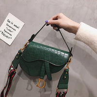 P-package Saddle Shoulder Bag for Women Fashion Small Top Handle Handbag Crossbody Handbag Purse