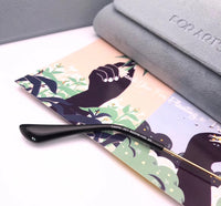 S-sunglasses F.O.R A.R.T‘S S.A.K.E casino Sunglasses for Women, Cat Eye Mirrored Flat Lenses Metal Frame Sunglasses UV400 62-16-145