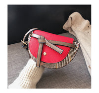 L-package 18-13-5cm Women Crossbody Satchel Bag Small Saddle Purse and Tote Shoulder Handbags