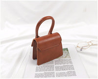 L-package Fashion Classic Mini Crossbody Bags Top Handle Clutch Handbags Square Leather Shoulder Handbag For Women's