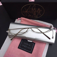 S-sunglasses Fashion Pearl half decorative glasses Non lens frame electronic girl for y.v.m.i.n