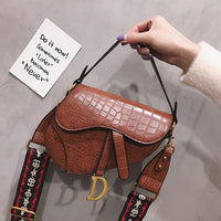 P-package Saddle Shoulder Bag for Women Fashion Small Top Handle Handbag Crossbody Handbag Purse
