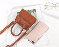L-package Fashion Classic Mini Crossbody Bags Top Handle Clutch Handbags Square Leather Shoulder Handbag For Women's