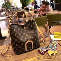 L-package 23-13.5-25cm Buckets Totes Handbag Women's casual Shoulder Bags Soft Leather Crossbody Bag