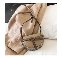 L-package 18-13-5cm Women Crossbody Satchel Bag Small Saddle Purse and Tote Shoulder Handbags
