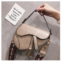 P-package Saddle Shoulder Bag for Women Fashion Small Top Handle Handbag Crossbody Handbag Purse