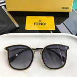 S-sunglasses Fendi Aviator Large Metal Unisex Sunglasses Designer Polarized 100% UV Protection For 0387