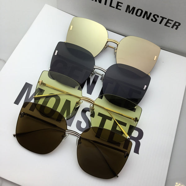 S-sunglasses New GM Rounded Metal Frame Unisex Stylish Square Eyeglasses Glasses Clear Lens Women Men Eyewear FOR MODMO