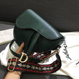 L-package Saddle Shoulder Bag for Women Fashion Small Top Handle Handbag Crossbody Handbag Purse