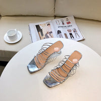 S-shoe R.E.J.I.N.A P.Y.O Polished Crisscrossed High Heel Sandal Open Toe Ankle-Strap Dress Platform Sandal