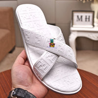 S-shoe Fendi Woman Summer Simple Home Indoor Men and Women's Slippers Cross with Lovers Bathroom Sandals EVA Antiskid Slippers Shoes Sandals Beach Flats Shoes Sandal Non-slip Flat Sandals