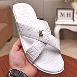 S-shoe Fendi Woman Summer Simple Home Indoor Men and Women's Slippers Cross with Lovers Bathroom Sandals EVA Antiskid Slippers Shoes Sandals Beach Flats Shoes Sandal Non-slip Flat Sandals