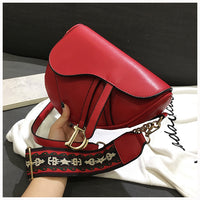 L-package Saddle Shoulder Bag for Women Fashion Small Top Handle Handbag Crossbody Handbag Purse