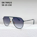 DB 7095/S Pure Titanium Original Sunglasses Oval Double Bridge Men Fashion Stylish Eyeglasses with Case Women Solar Glasses
