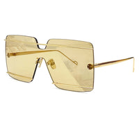 Brand Sunglasses Rimless Sun Glasses High Quality Summer Driving Women  Design Glasses Female Eyewear Oculos De Sol