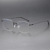 Handmade High Quality 5511 Denmark Titanium No Screw Korea Glasses Frames Optical Ultra-light Business Square Men Glasses Frame