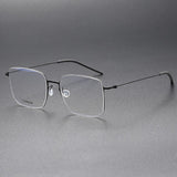 Handmade High Quality 5511 Denmark Titanium No Screw Korea Glasses Frames Optical Ultra-light Business Square Men Glasses Frame