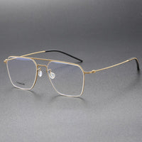 Fashion 5517 High Quality Denmark Titanium No Screw Men Glasses Frames Optical Ultra-light Business Suqare Computer Reading