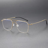 Fashion 5517 High Quality Denmark Titanium No Screw Men Glasses Frames Optical Ultra-light Business Suqare Computer Reading