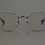 High Quality Round Glasses Frame Titanium Alloy Female Myopia Glasses Frame Men Frame Retro US Designer Brand