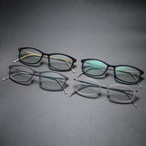 Eyeglass Frame 6512 Square Denmark Titanium No Screw Korea Glasses Frames Optical Ultra-light Business Optical Lenses For Men