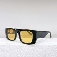 2023 Acetate Rectangle Black Square Sunglasses Man For Women Brand Designer New Irregular Sun Transparent Glasses Woman UV400