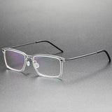 Prescription Glasses Men 6528 Denmark Titanium No Screw Glasses Frames Optical Ultra-light Business Square Titanium Glasses Men