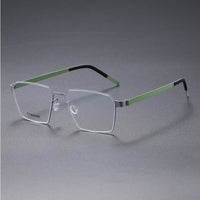 Suqare Denmark Linde 9628 Titanium No Screw Korea Glasses Frames Optical Ultra-light Business Eyeglasses Men