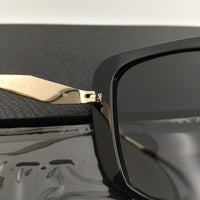2023 Woman Square Acetate Summer Fashion Sunglasses For Women Steampunk Black Brand Designer New Irregular Shades Sun Glasses