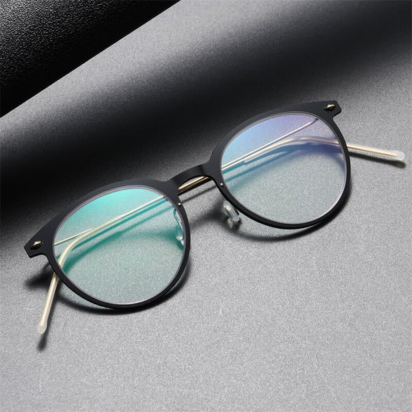 Frame Glassess Men Denmark Linde 6537 Titanium No Screw Korea Glasses Frames Optical Ultra-light Business Reading Frame