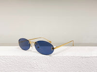 2023 Fashion women's sunglasses Oval sunglasses Titanium alloy brand designer UV400