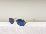 2023 Fashion women's sunglasses Oval sunglasses Titanium alloy brand designer UV400