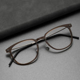 Prescription Glasses Square Denmark Linde 6549 Titanium No Screw Korea Glasses Frames Optical Ultra-light Business Frame