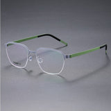 Prescription Glasses 7423 Denmark Titanium No Screw Korea Glasses Frames Optical Ultra-light Business Square Titanium Frames