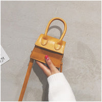 L-package Fashion Classic Mini Crossbody Bags Top Handle Clutch Handbags Square Leather Shoulder Handbag For Women's