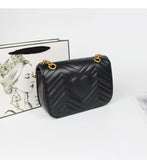 L-package GC Marment Style 446744 Woman Shoulder Bag Crossbody Lattice Leather Purse matelassé mini bag