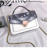 L-package 22-14-8cm Handbags for Women,Women's Shoulder Bags PU Leather Stripe Handbags Top-Handle Purse For Ladies