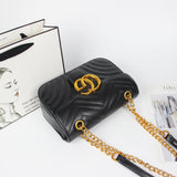 L-package GC Marment Style 446744 Woman Shoulder Bag Crossbody Lattice Leather Purse matelassé mini bag