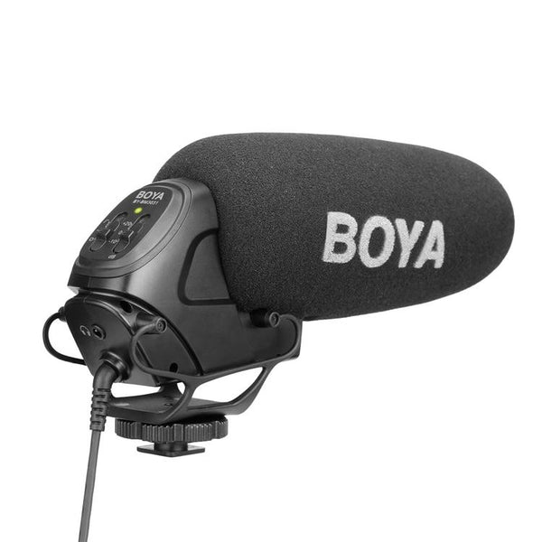E-electronic Xinpu BOYA BY-BM3031 Video On-Camera Mic PAD Switch Microphone for DSLR Cameras Audio Recorders