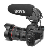 E-electronic Xinpu BOYA BY-BM3031 Video On-Camera Mic PAD Switch Microphone for DSLR Cameras Audio Recorders