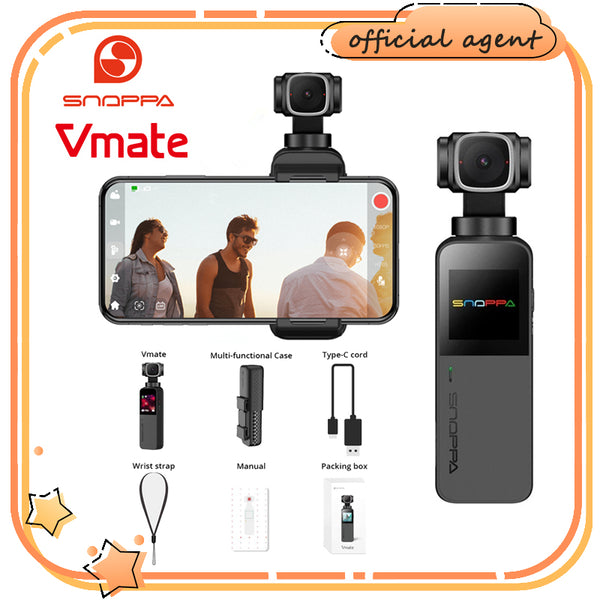 E-electronic XINPU Snoppa Vmate 3-Axis Handheld Gimbal 4K Camera 200Mbps High Bitrate Video Record 118g Microphone WiFi 90° Rotating Lens VS Fimi