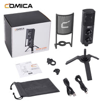 E-electronic XINPU New Comica STM-USB Versatile Studio-Quality USB Cardioid Condenser Microphone for Games Streaming Broadcast YouTube Video Recording