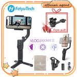 E-electronic XINPU FeiyuTech Vlog Pocket 2 MINI Handheld Smartphone Gimbal Stabilizer selfie stick for iPhone 11 XS XR iphone 8 7, HUAWEI P30 pro