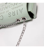 L-package Women's Genuine Leather Quilted Chain Bag Shoulder Handbags Purse flap bag Calfskin Eyele Tweed Silver Tone Metal