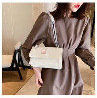 L-package 22-14-10cm Women Purse Clutch Small Crossbody Shoulder Bag with Chain Strap