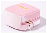 L-package Fashion Lipstick Case with Mirror Lip Balm Holder Portable Lipstick Bag for Outside Travel Cosmetic Pouch Beauty Lipstick Tubes Organizer Gift for Girl Ladies Women