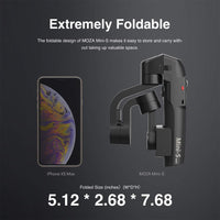 E-electronic XINPU Moza Mini S MINI MX 3-Axis Foldable Pocket-Sized Handheld Gimbal Stabilizer for iPhone X Smartphone GoPro VS MINI MI Isteady x