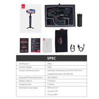 E-electronic XINPU Moza Mini S MINI MX 3-Axis Foldable Pocket-Sized Handheld Gimbal Stabilizer for iPhone X Smartphone GoPro VS MINI MI Isteady x