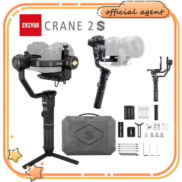 E-electronic XINPU Zhiyun Crane 2S 3-Axis Handheld Gimbal Stabilizer for DSLR and Mirrorless Camera Professional Video Equipment Compatible