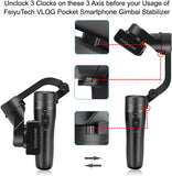 XINPU Feiyu Vlog Pocket Handheld Phone Gimbal Smartphone Stabilizer for iPhone 11/11 Pro/Samsung/Huawei Pk smooth 4 DJI Osmo mobile 3